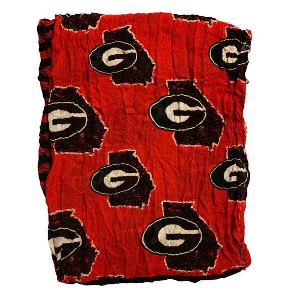 UGA Georgia Bulldog Infinity Scarf - Picture 3 of 4